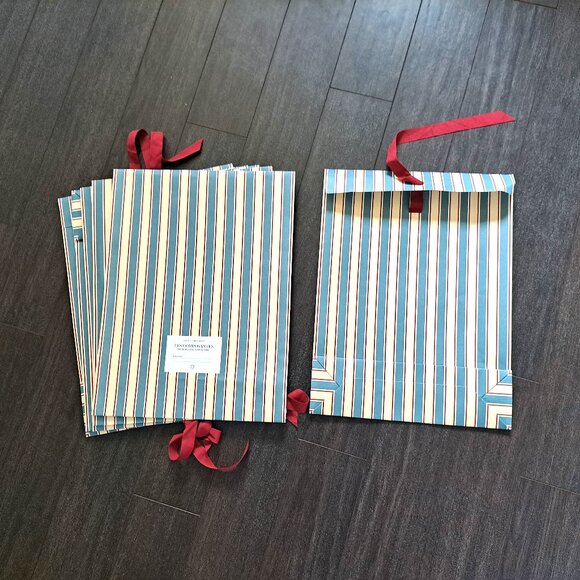 6 Sezane Striped Bags - Blue, Red, White - Picture 1 of 3